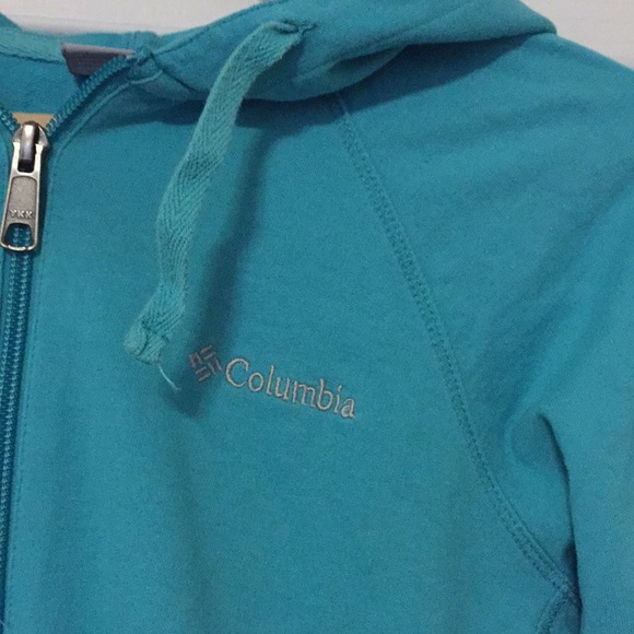 Columbia Teal Zip Hoodie - Picture 2 of 3